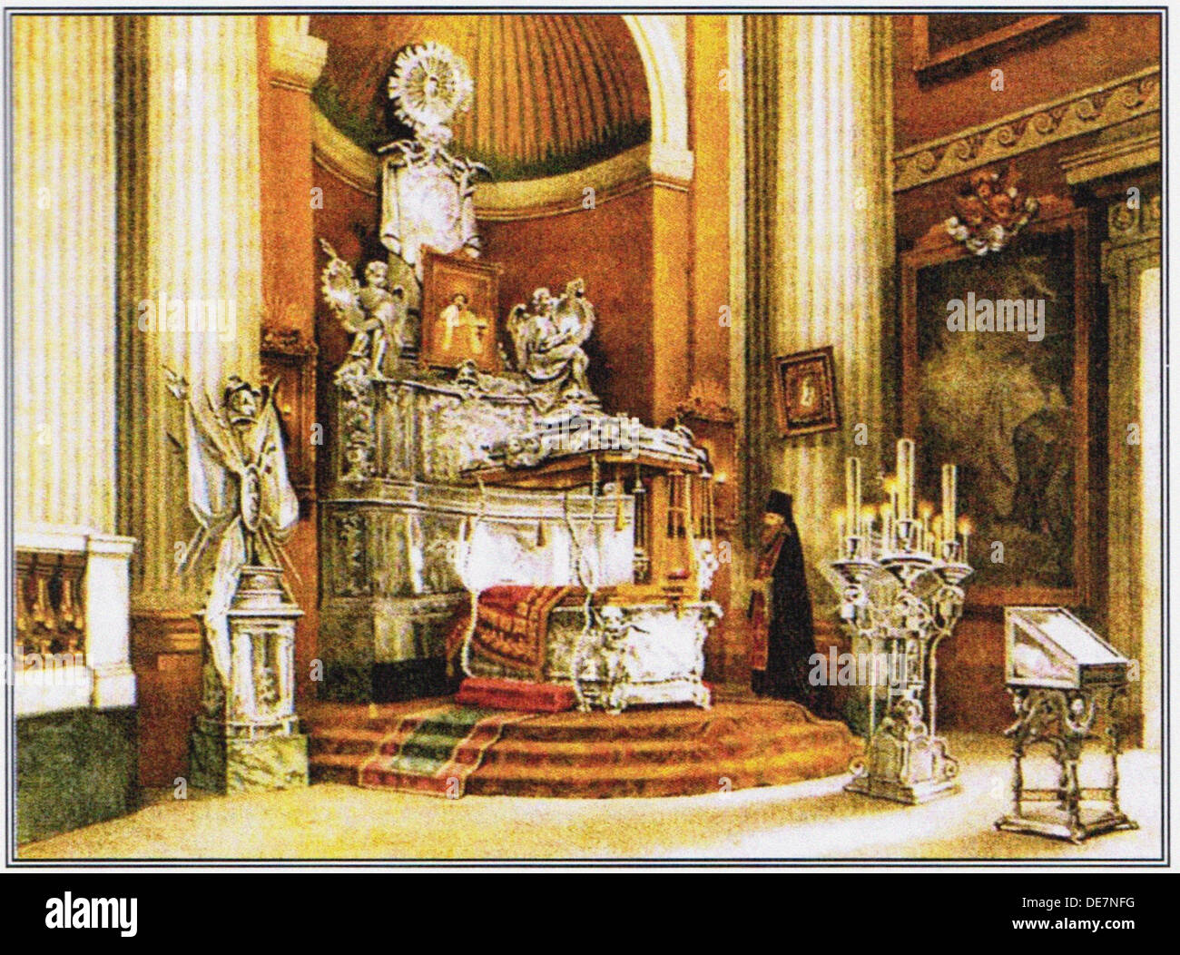 The shrine of Saint Alexander Nevsky, 1890. Artist: Anonymous Stock Photo