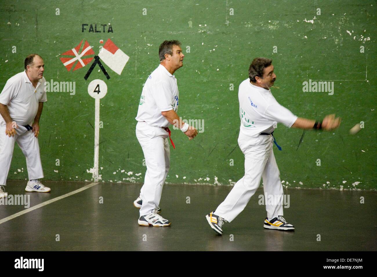 Basque pelota being played in a court, old town, Bilbao. Vizcaya, Basque  Country, Spain Stock Photo - Alamy