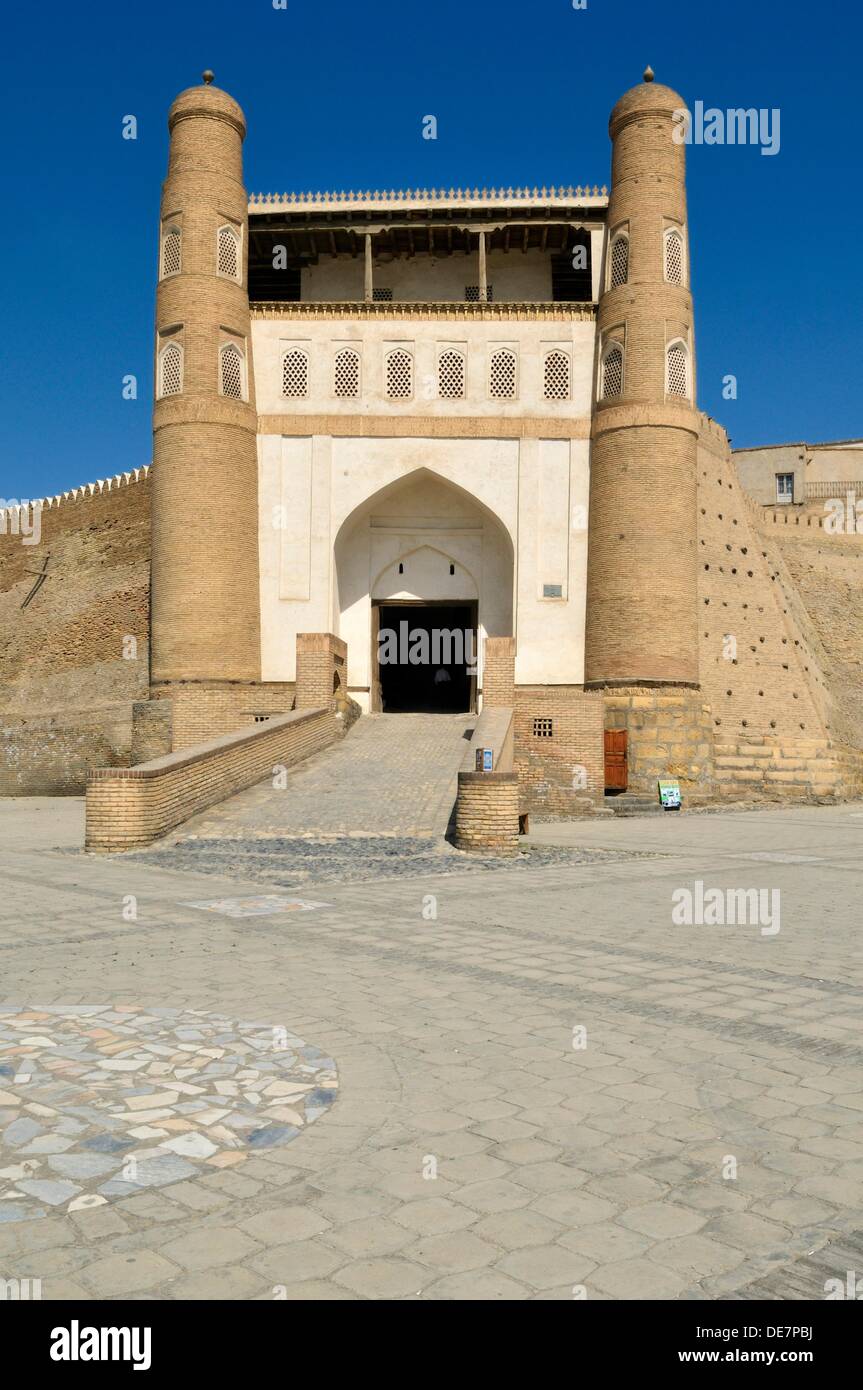 Main Entrance Gate Of Ark Fortress In Bukhara Buchara Silk