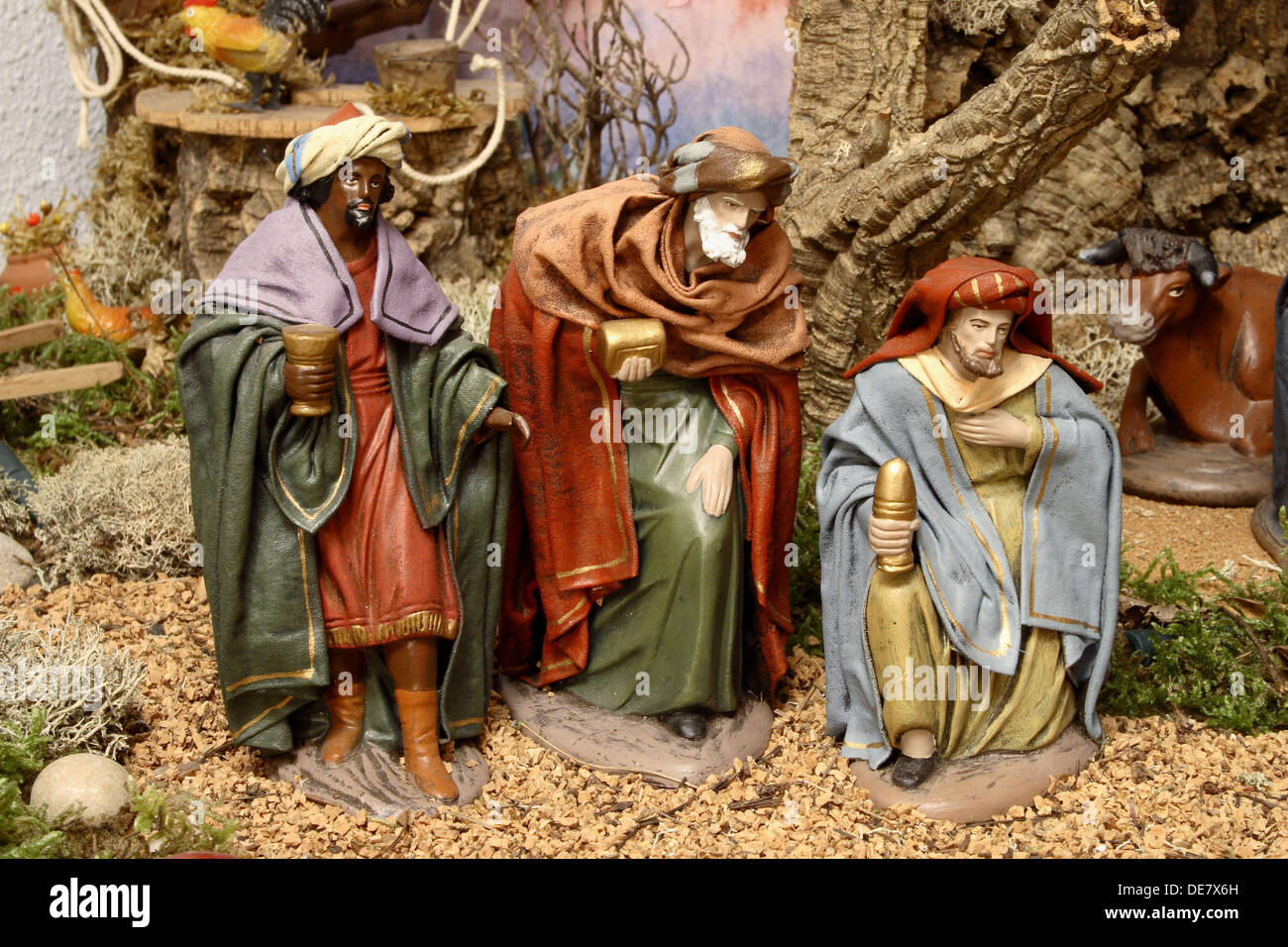 The Three Wise Men, Nativity scene Stock Photo: 60410521 - Alamy
