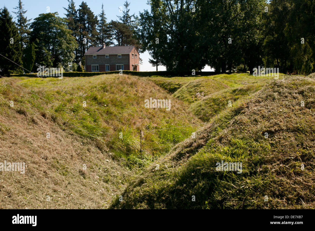 Preserved WWI trench in BeaumontHamel Newfoundland Memorial Park, Somme Stock Photo Alamy