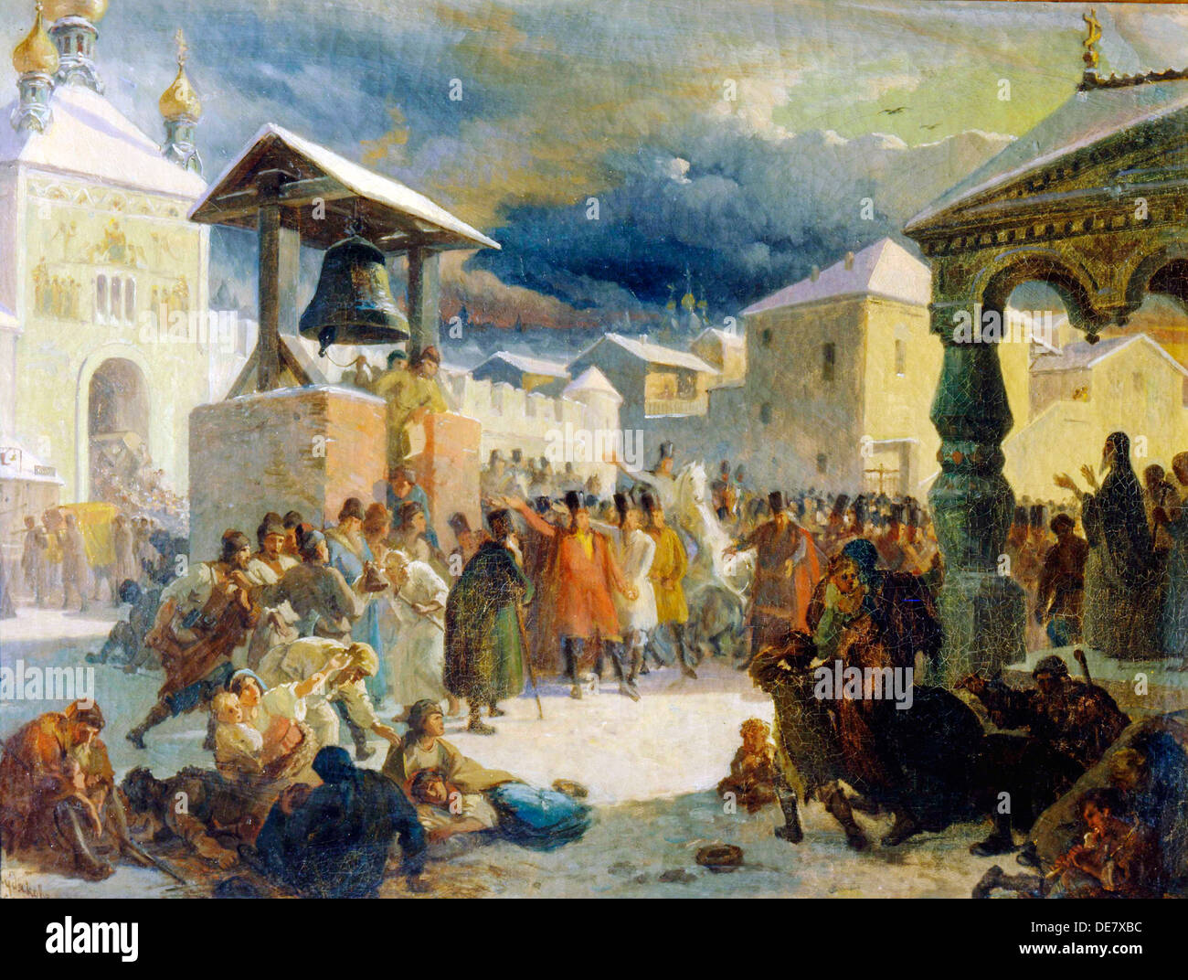 The Veche in the republic of Novgorod', 1861. Stock Photo