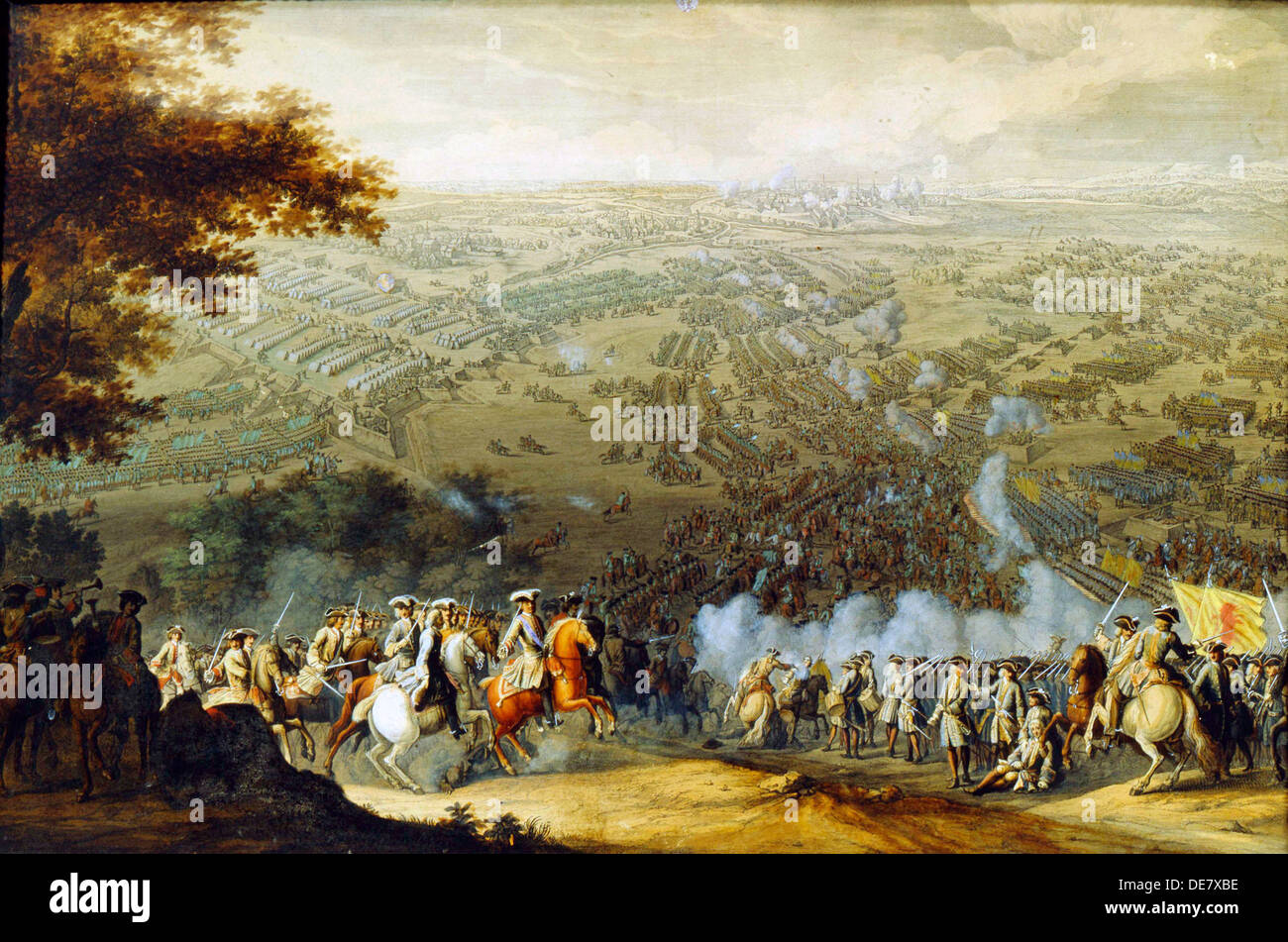 The Battle of Poltava in 1709', 1724. Stock Photo