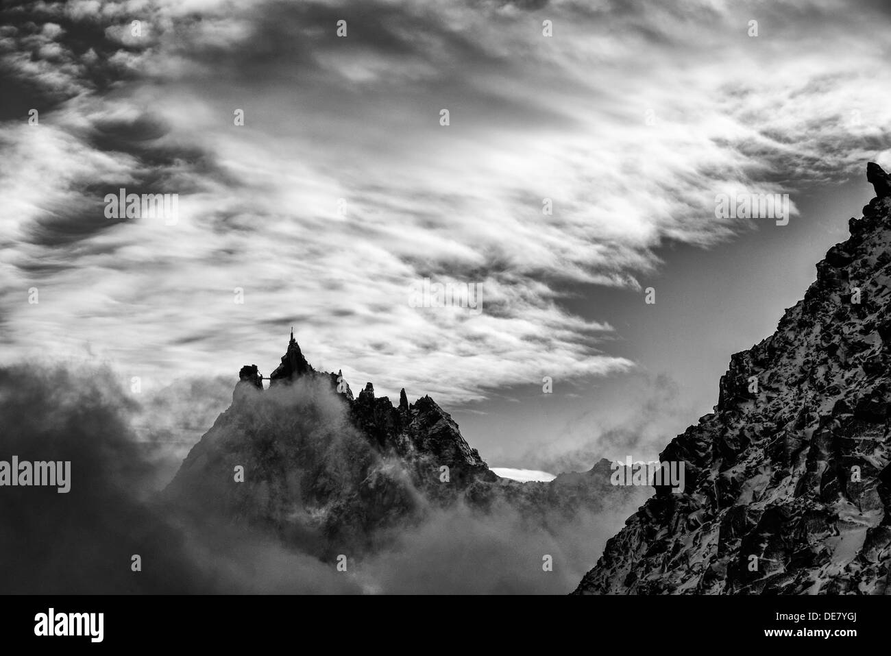 The Aiguille du Midi Stock Photo - Alamy