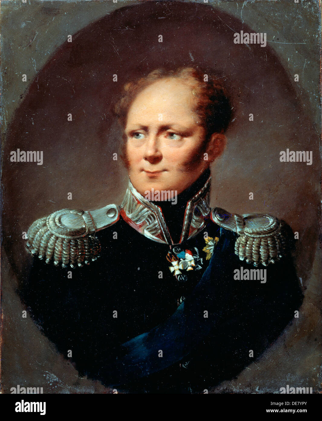 Portrait of the Emperor Alexander I', (1777-1825), 19th century. Stock Photo