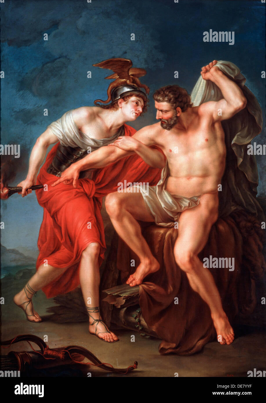 The Self-immolation of Hercules', 1782. Stock Photo
