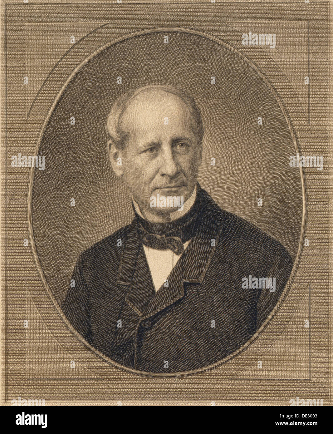 Portrait of Count Modest Andreyevich von Korff (1800-1876), 1876. Artist: Pozhalostin, Ivan Petrovich (1837-1909) Stock Photo
