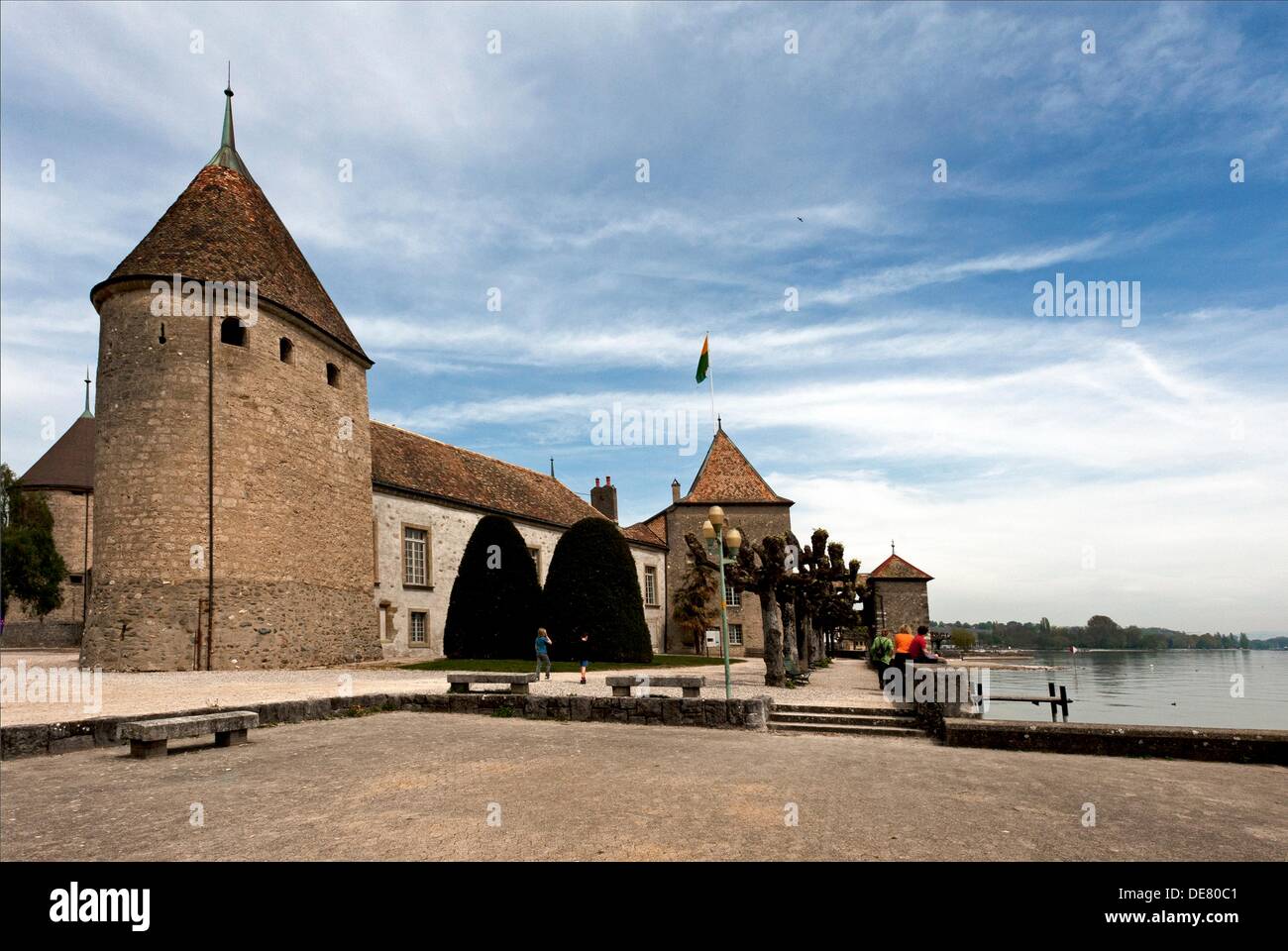 Chateau de Rolle, Rolle, canton Vaud, Suisse Romande, Switzerland, Europe  Stock Photo - Alamy