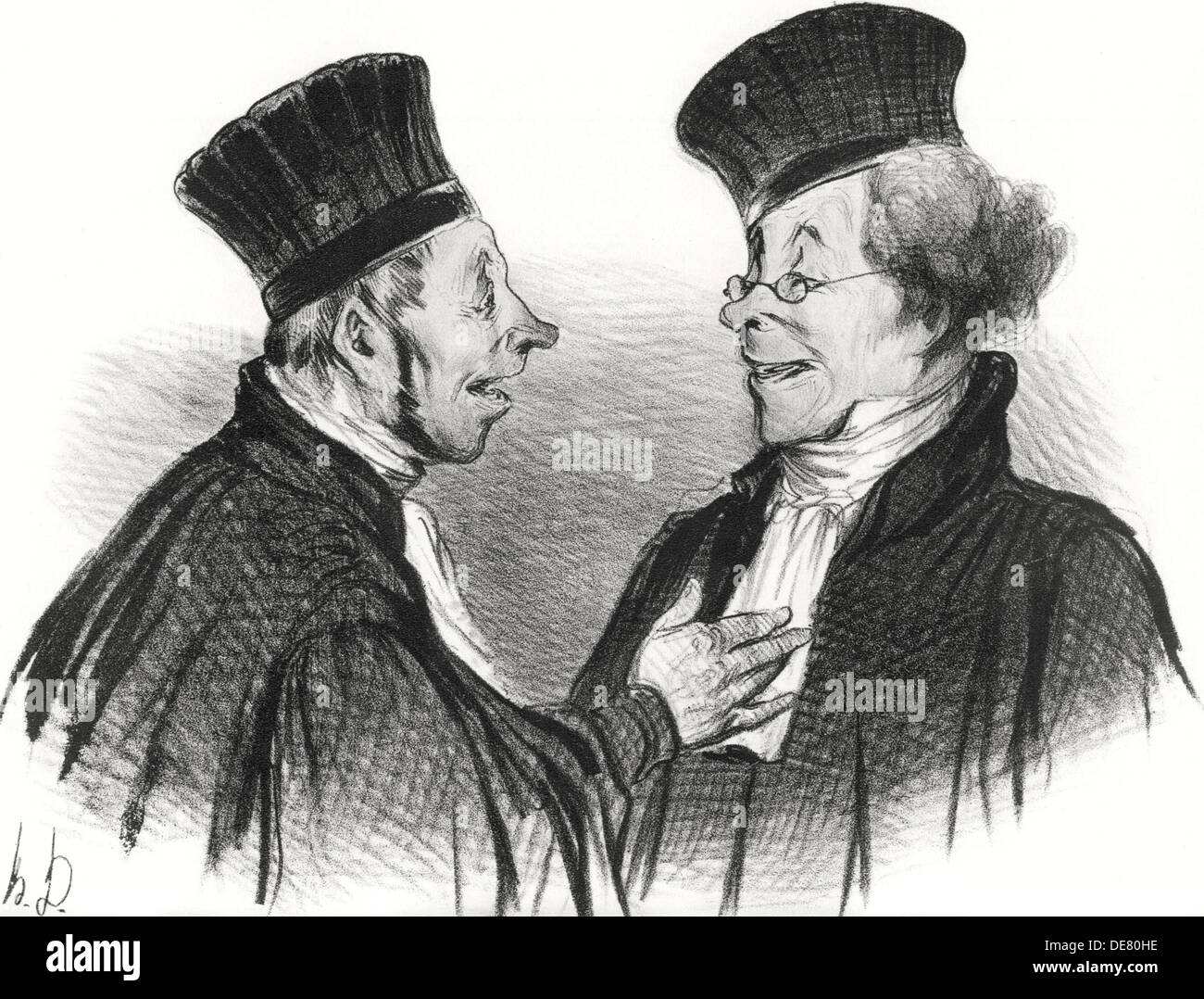 My dear! You fainted... admirably. It really made a lasting impression!, 1838. Stock Photo