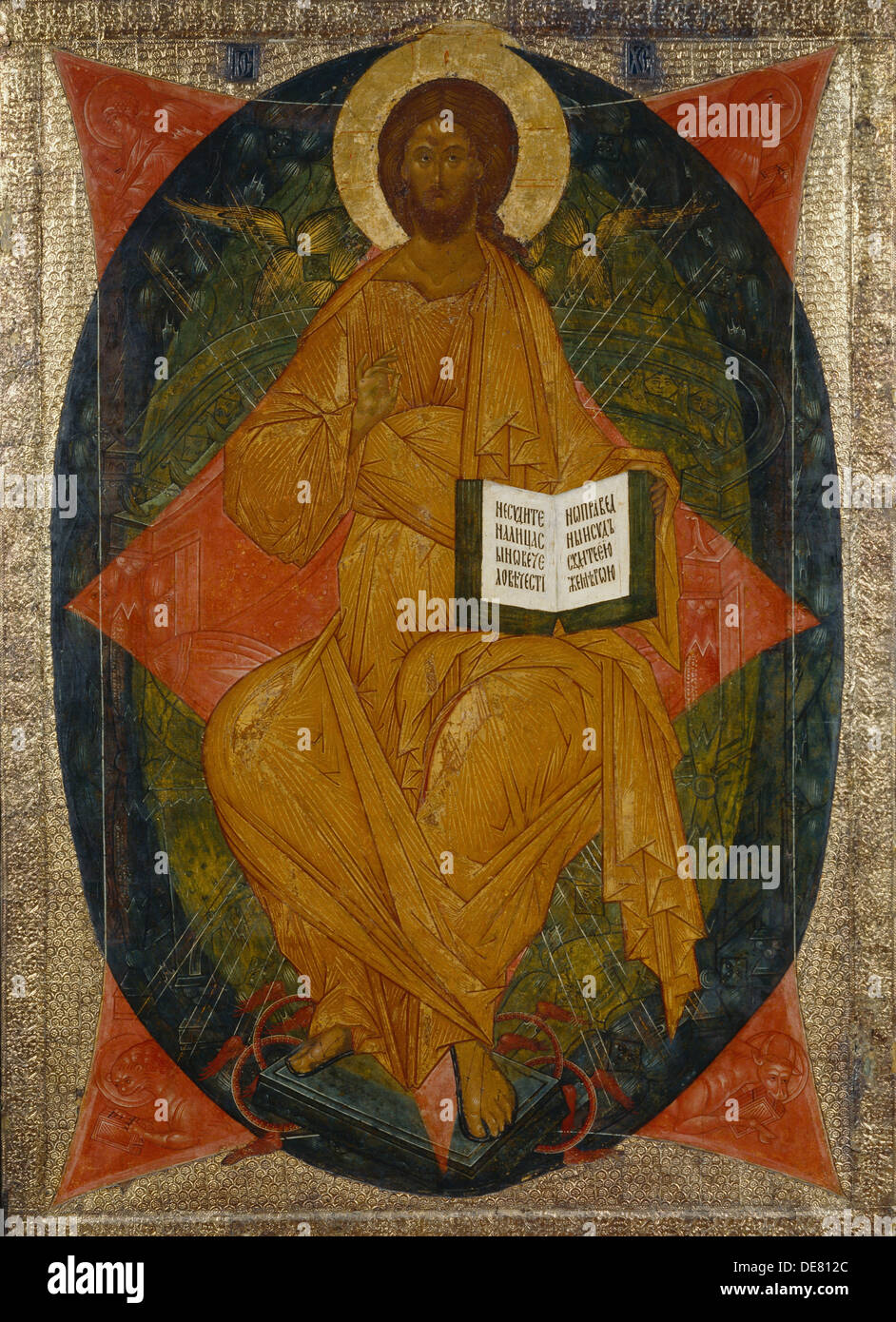 Christ in Majesty (From the Deesis Range), 1497. Artist Russian icon