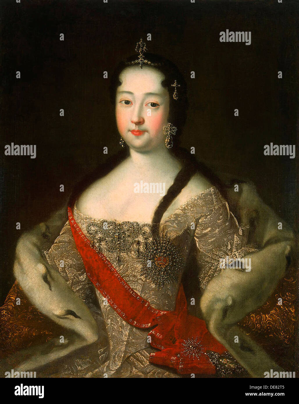 Portrait of the Tsesarevna of Russia Anna Petrovna of Russia' Stock ...