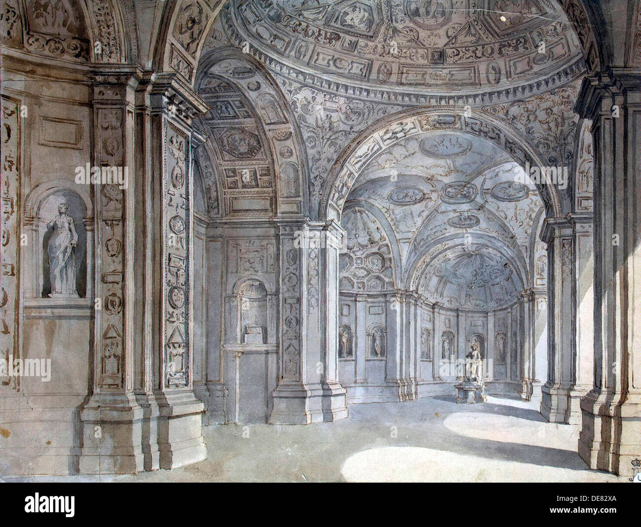 Interior of the Villa Madama in Rome, 17501752 Stock Photo Alamy