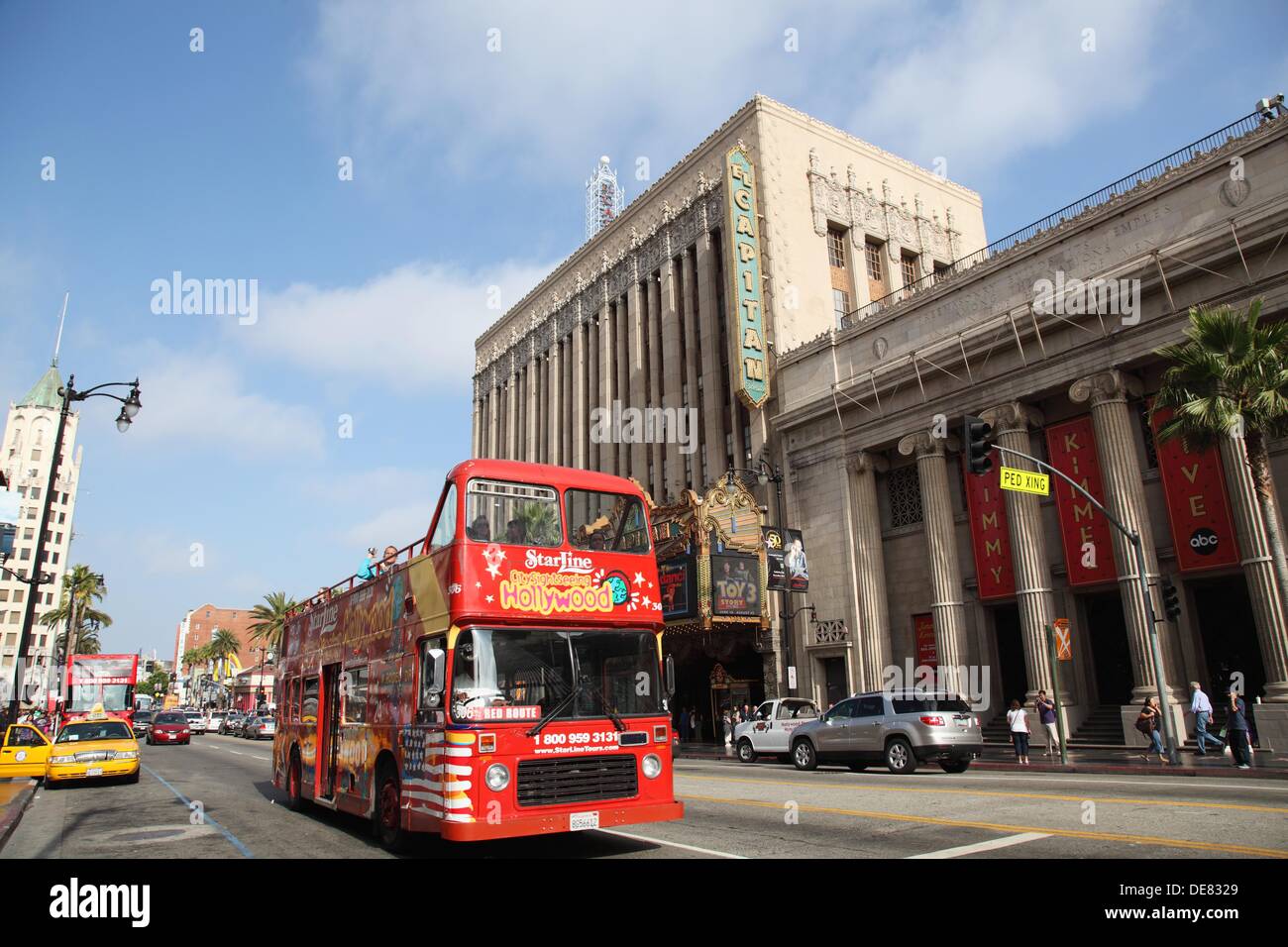 Tourist Bus, Hollywood, California, USA Stock Photo - Alamy