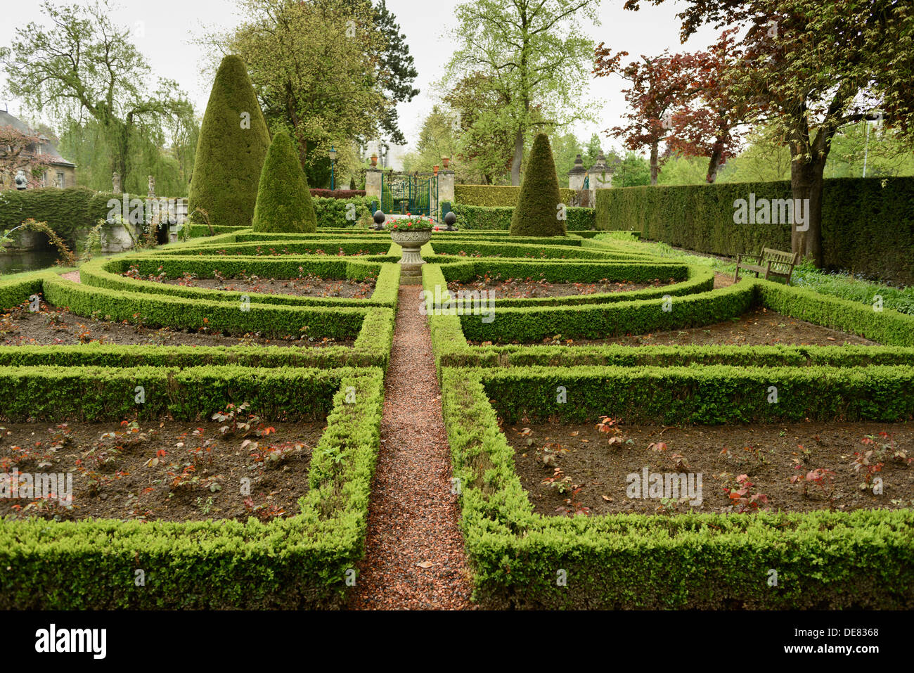 Netherlands, View of formal garden Stock Photo