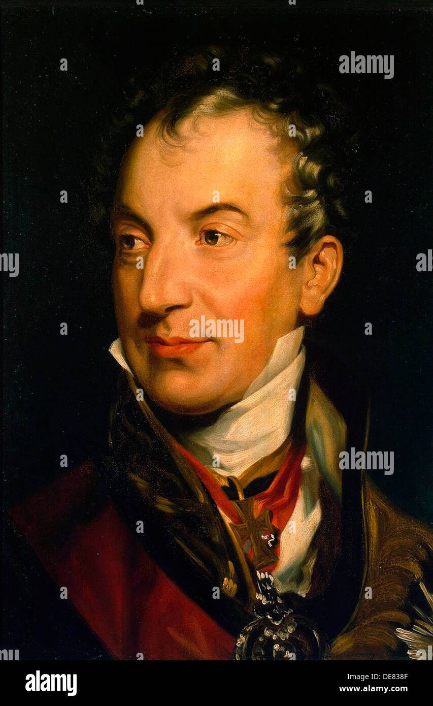 Portrait of Klemens Wenzel, Prince von Metternich', (1773-1859), 1814-1819. Stock Photo