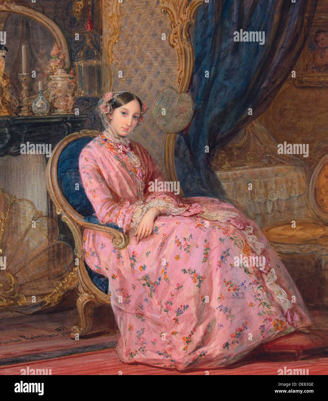 Portrait of Grand Duchess Maria Nikolaevna of Russia, middle of the