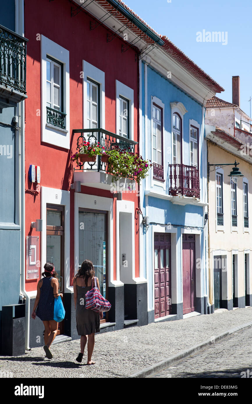 Ilha Terceira , Angra do Heroismo, Cidade Património Mundial Terceira Island , City of Angra do Heroismo, Stock Photo