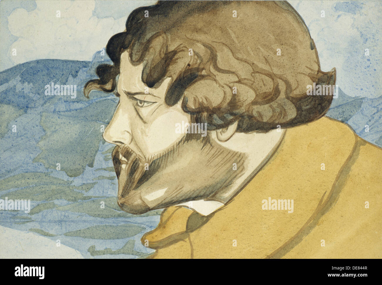 SelfPortrait, 1921. Artist Voloshin, Maximilian (18771932 Stock