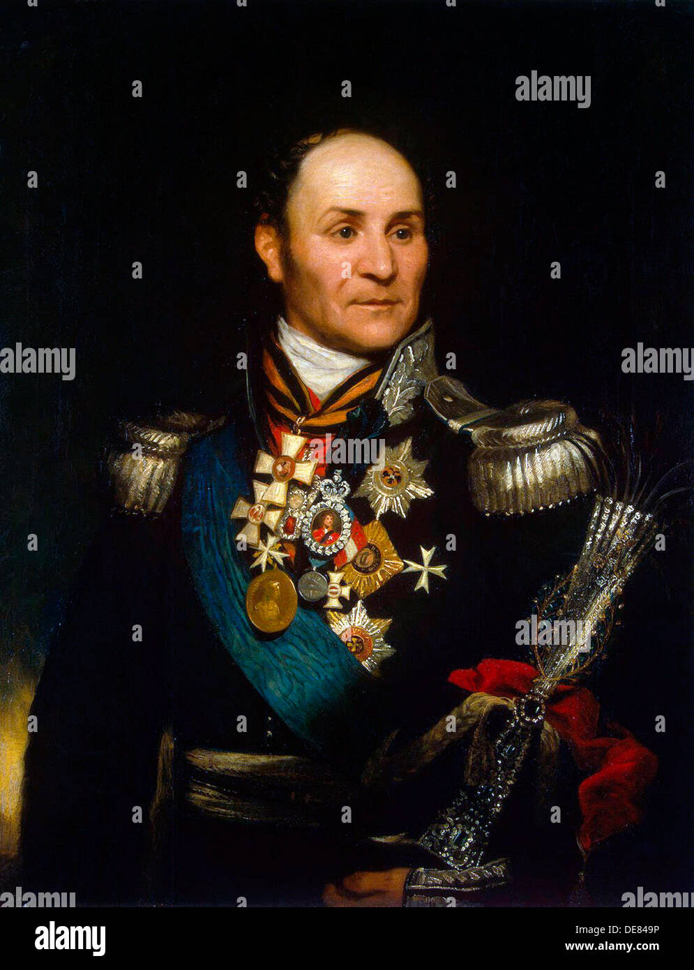 Portrait of Count Matvei Ivanovich Platov', (1757-1818), 1814. Stock Photo