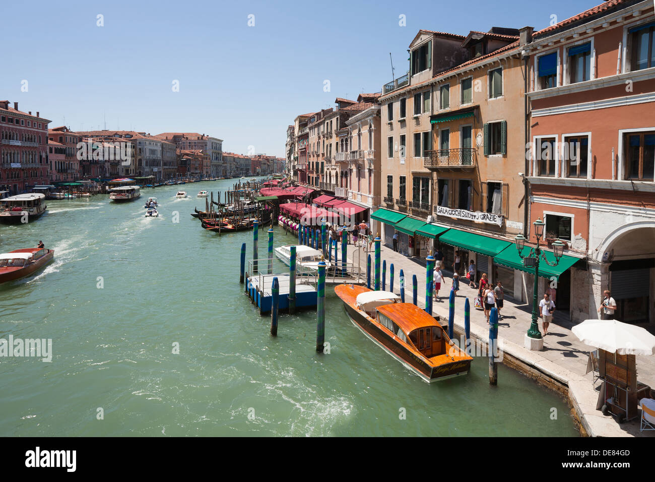 Venice - view of Grand Canal from Rialto Bridge Stock Photo - Alamy