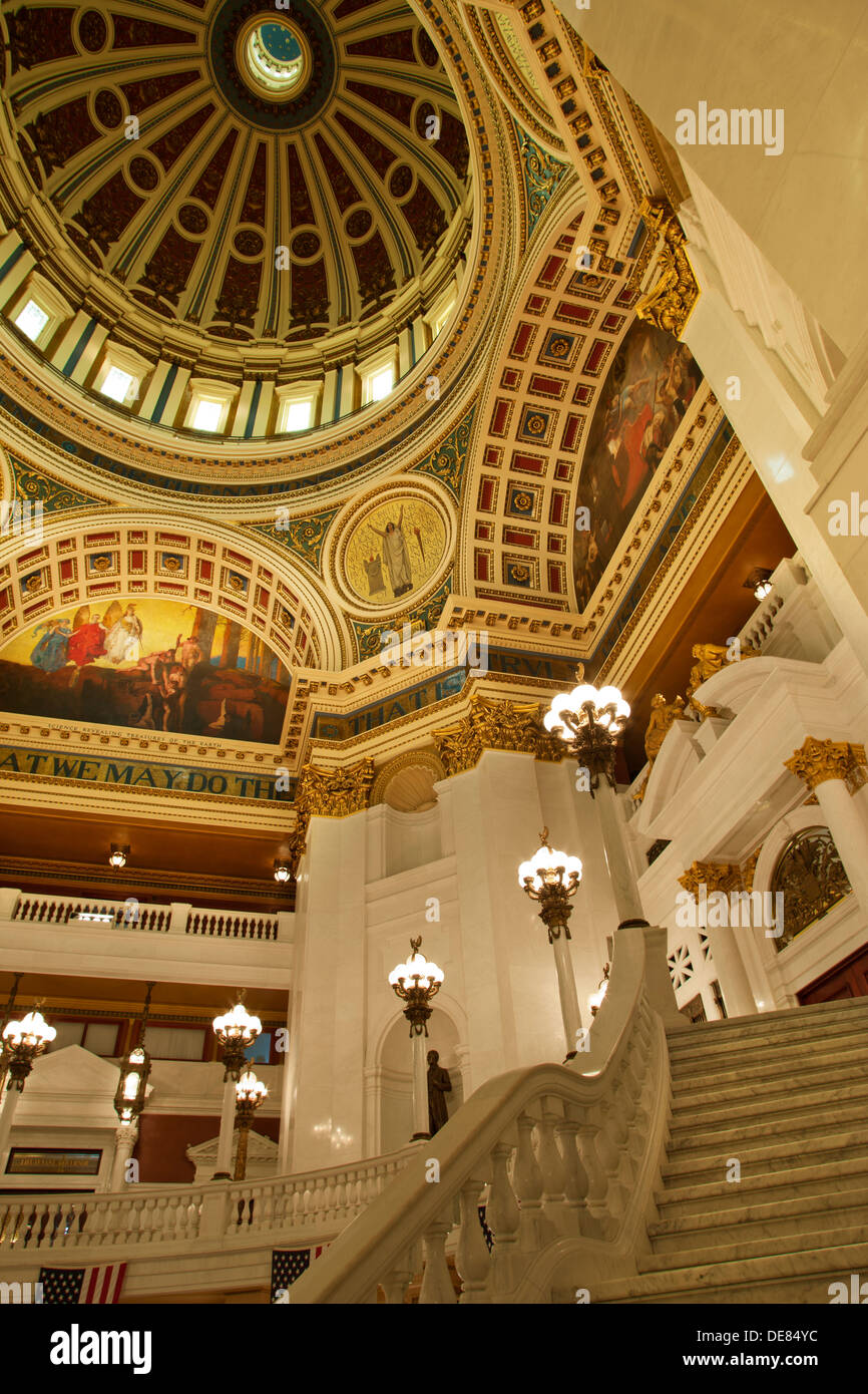 Pennsylvania capitol harrisburg interior hires stock photography and