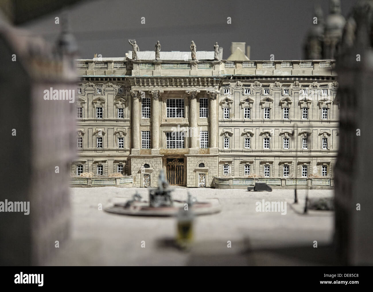 Berlin, Germany, historical model of the Berlin City Palace in the Humboldt-Box Stock Photo