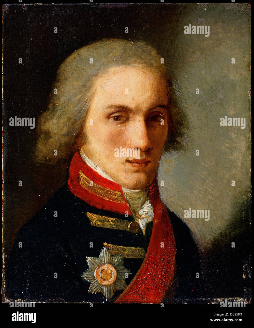 'Portrait of the Author Count Pyotr Vyazemsky', 19th century. Artist: Salvatore Tonci Stock Photo