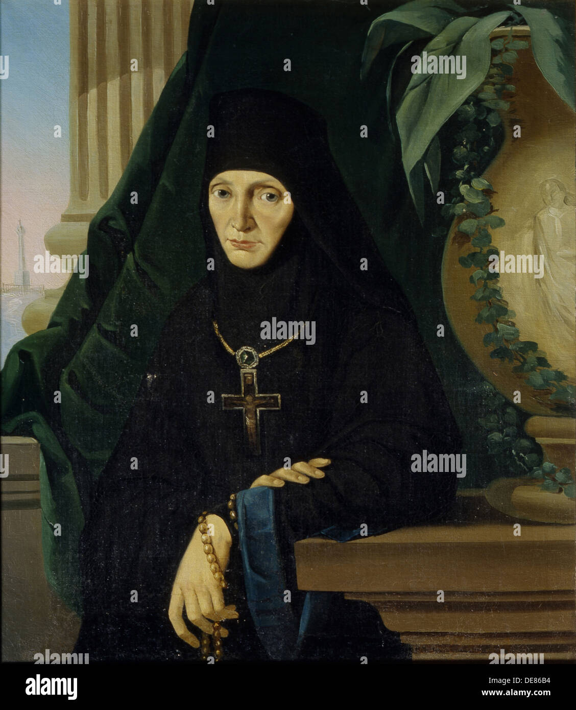 Mother Superior Maria (Tuchkova), 1840s. Artist: Anonymous Stock Photo