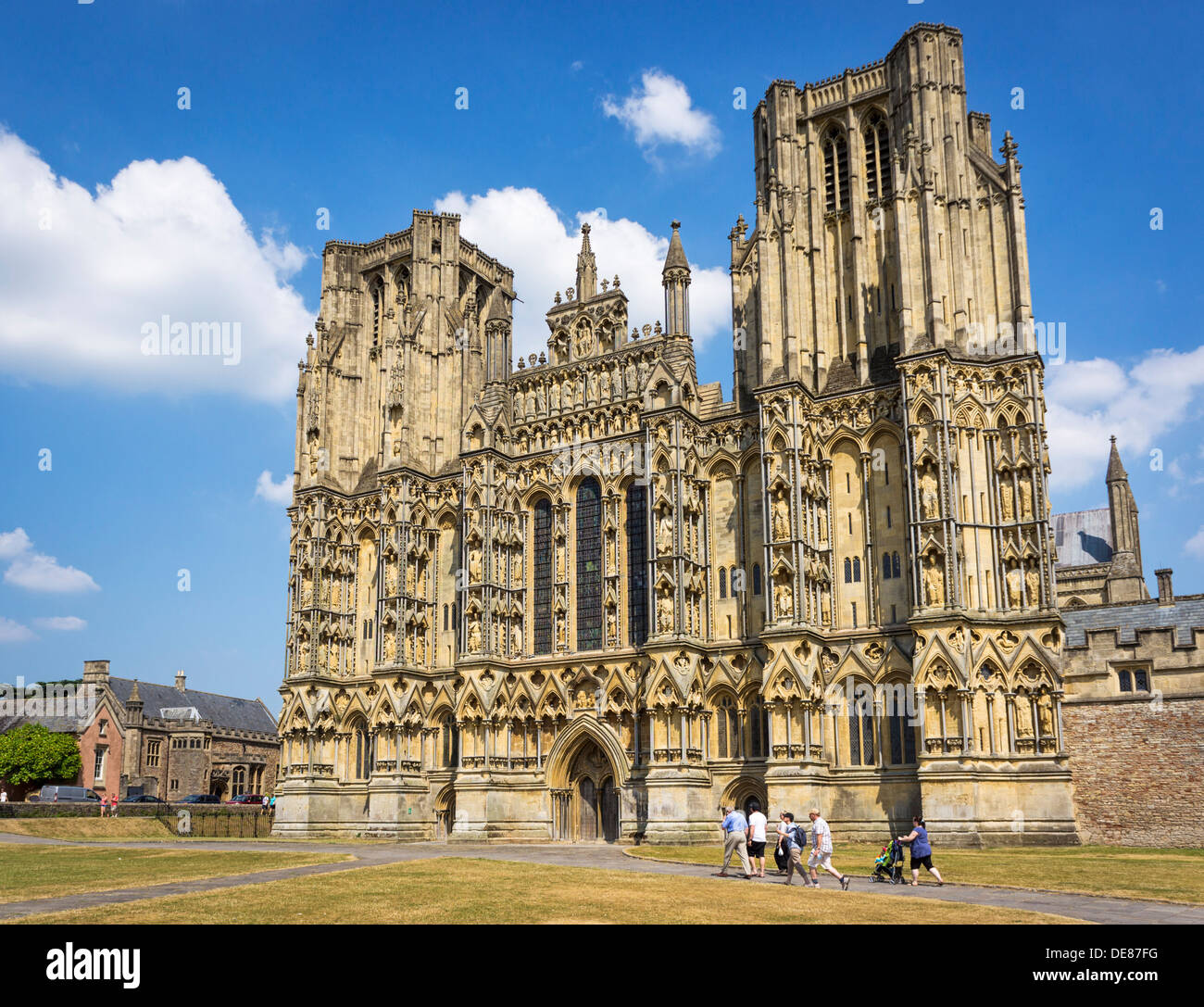 Wells Cathedral, Wells, Somerset, UK Stock Photo