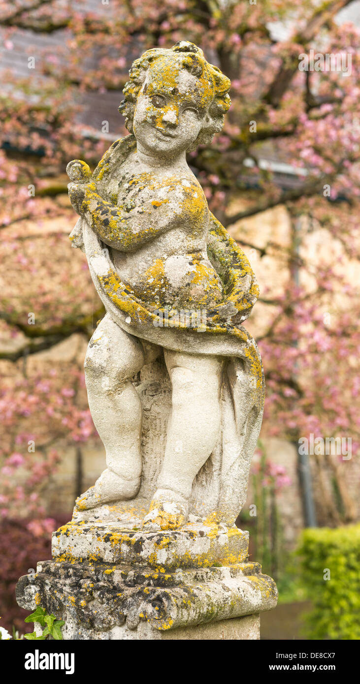 Netherlands, View of putto statue Stock Photo