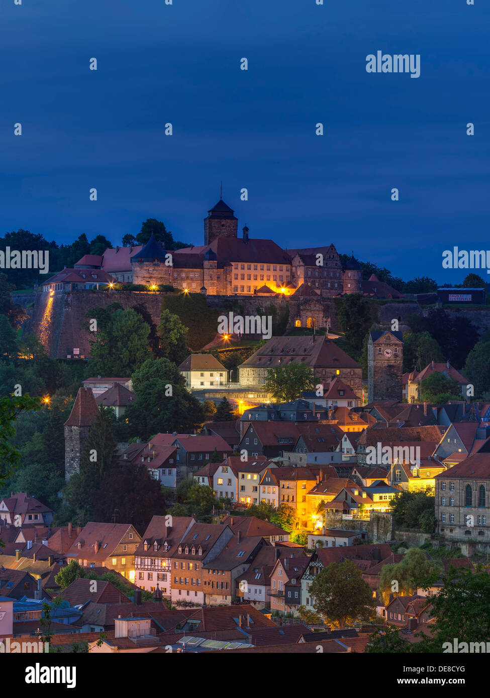 Germany, Bavaria, View of Rosenberg fortress Stock Photo