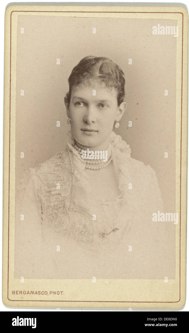 Grand Duchess Maria Pavlovna of Russia (1854-1920), between 1870 and 1880. Stock Photo
