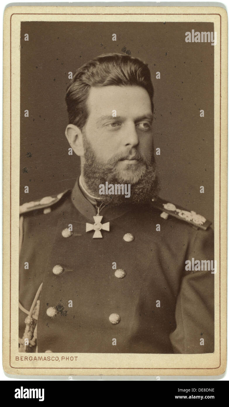 Grand Duke Vladimir Alexandrovich of Russia (1847-1909), between 1870 and 1880. Stock Photo