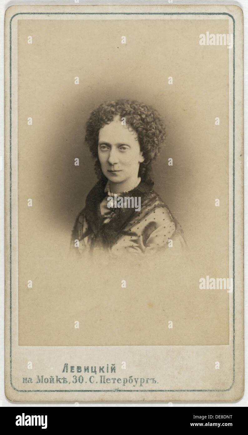 Portrait of Empress Maria Alexandrovna of Russia (1824-1880). Stock Photo