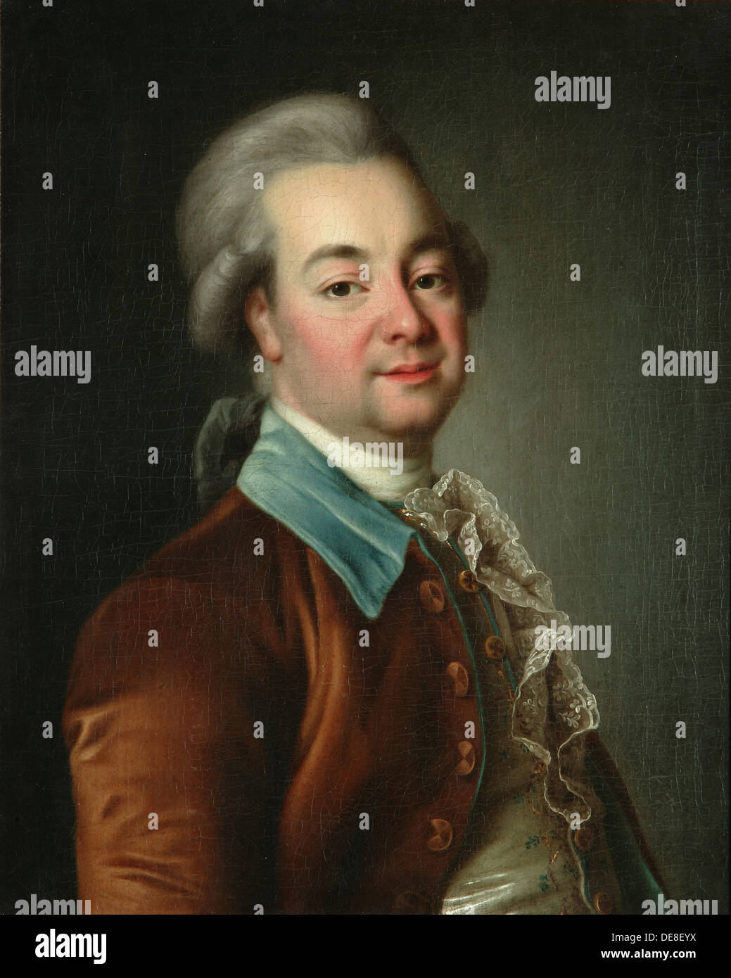 Portrait of Alexander Khrapovitsky (1749-1801), 1781. Artist: Levitsky, Dmitri Grigorievich (1735-1822) Stock Photo