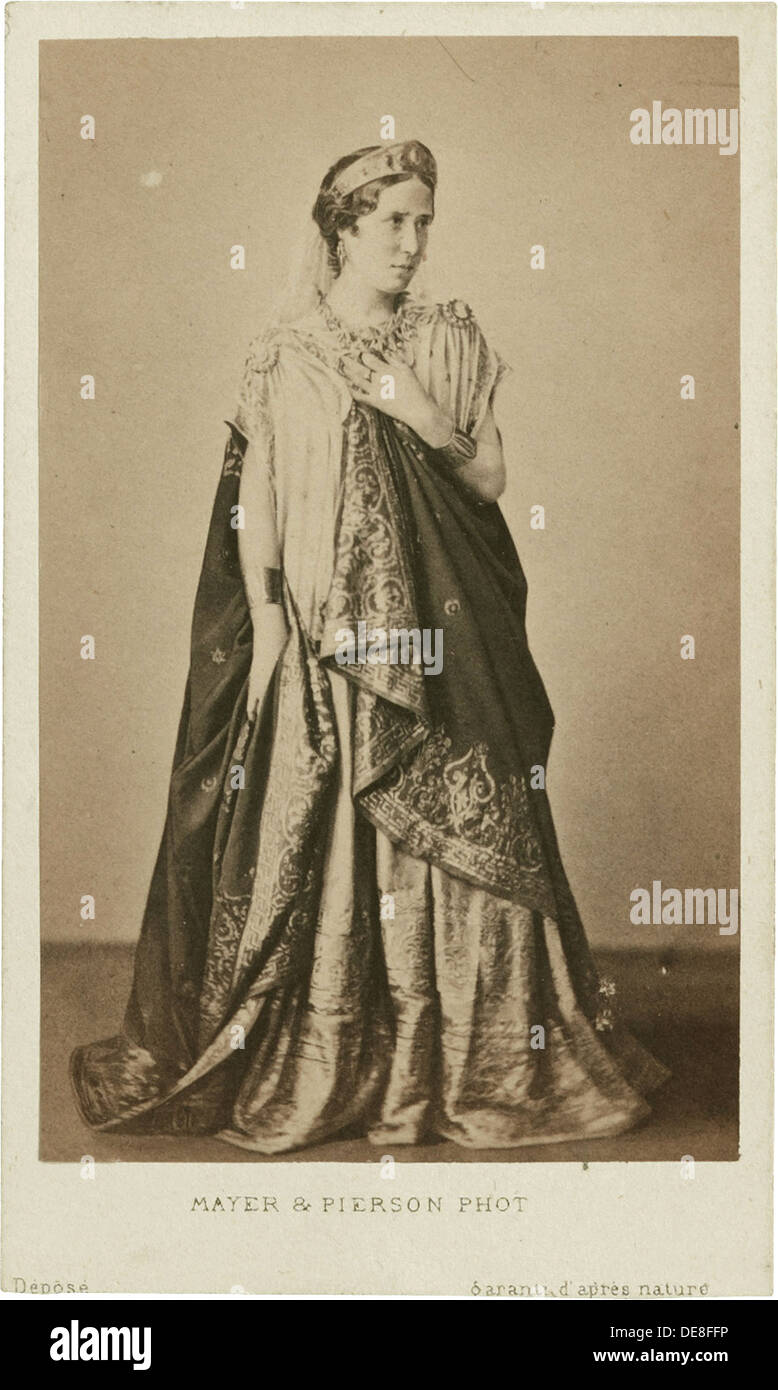 Rachel as Phèdre, Mid of the 19th cen.. Stock Photo