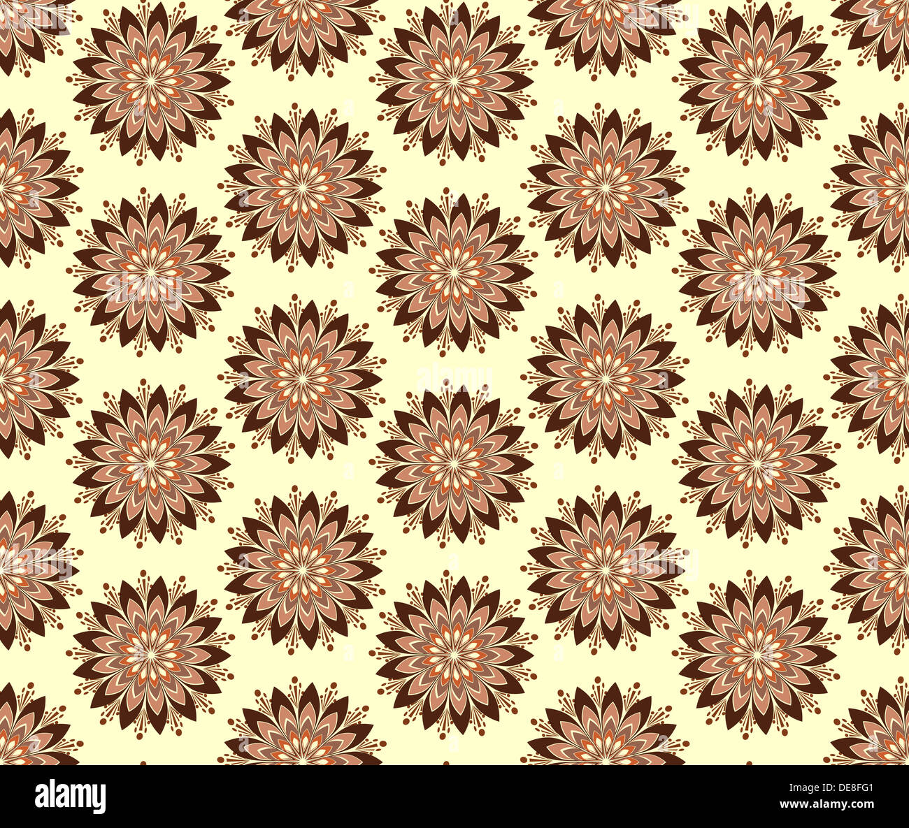 floral abstract seamless pattern illustration Stock Photo