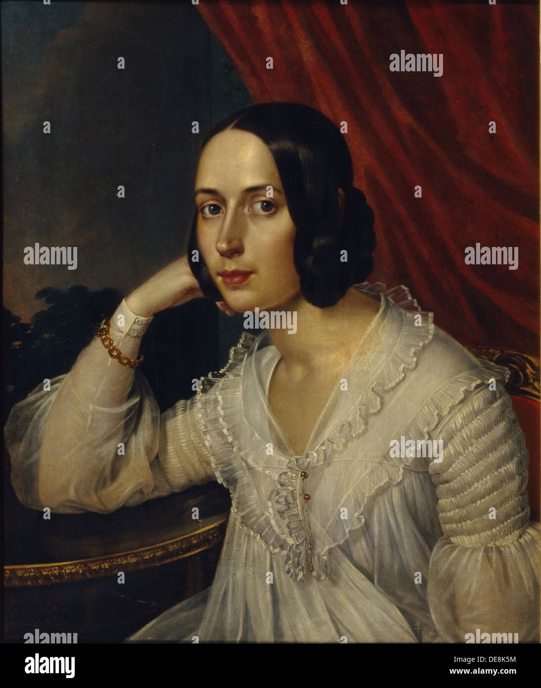 Portrait of Natalia Alekseevna Tuchkova-Ogareva (1829-1913), 1842. Artist: Reichel, Karl (1788-1857) Stock Photo