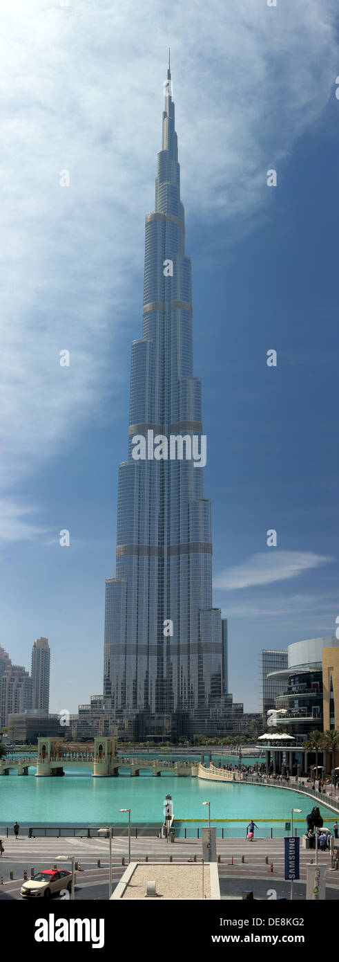 Dubai, United Arab Emirates, the Burj Khalifa Stock Photo