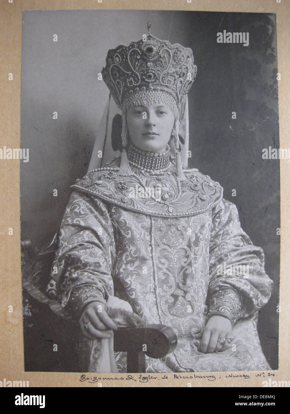 Princess Yelizaveta Dimitrievna zu Sayn-Wittgenstein, nee Nabokova (1877-1942), 1913. Stock Photo