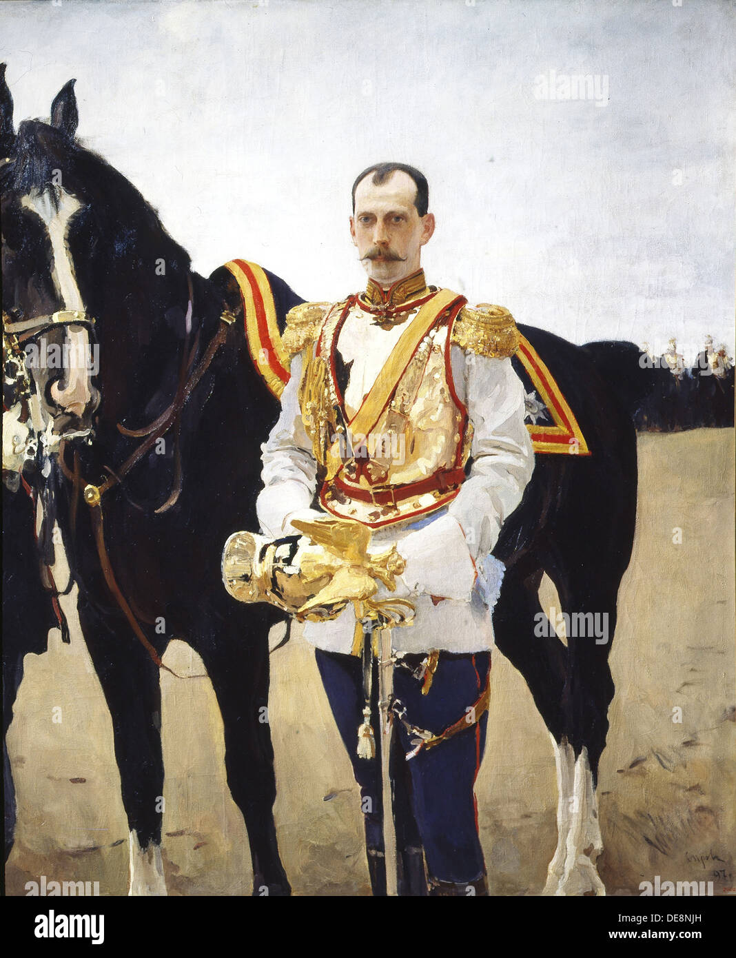 Portrait of Grand Duke Paul Alexandrovich of Russia (1860-1919), 1897.  Artist: Serov, Valentin Alexandrovich (1865-1911 Stock Photo - Alamy