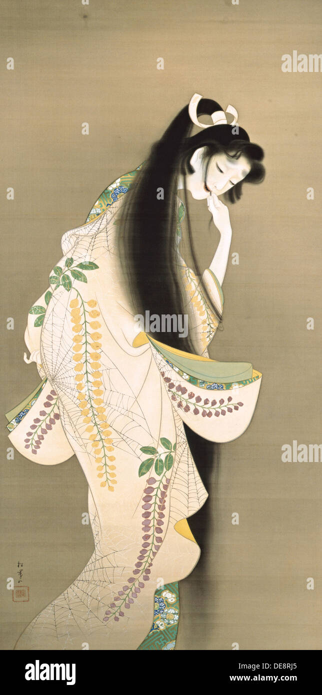 Flame (Princess Rokujo), 1818. Artist: Shoen, Uemura (1875-1949) Stock Photo