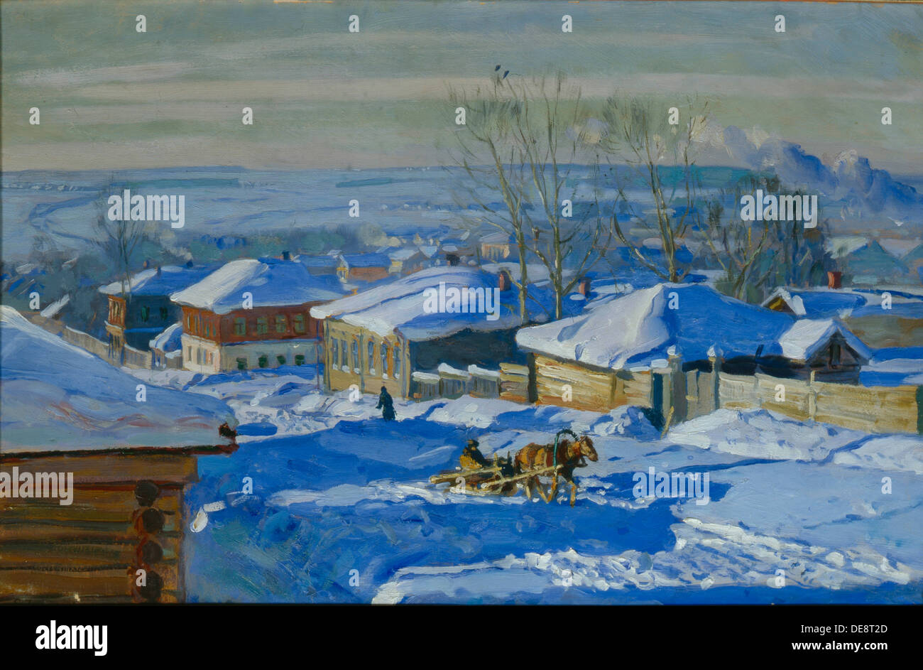 Winter, 1915. Artist: Zhukovsky, Stanislav Yulianovich (1873-1944 Stock ...