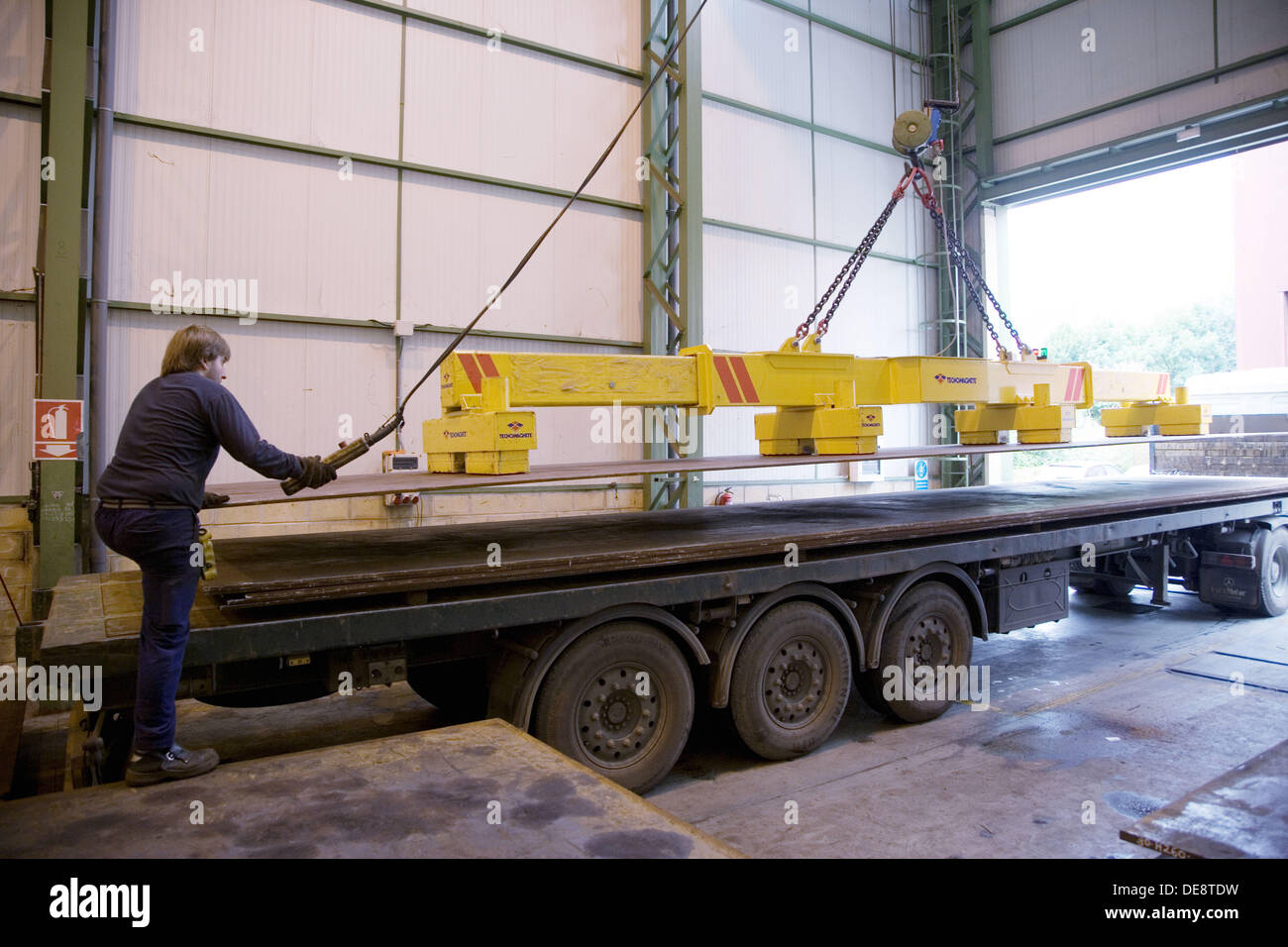 Permanentelectro telescopic beams for single sheet handling Stock Photo Alamy