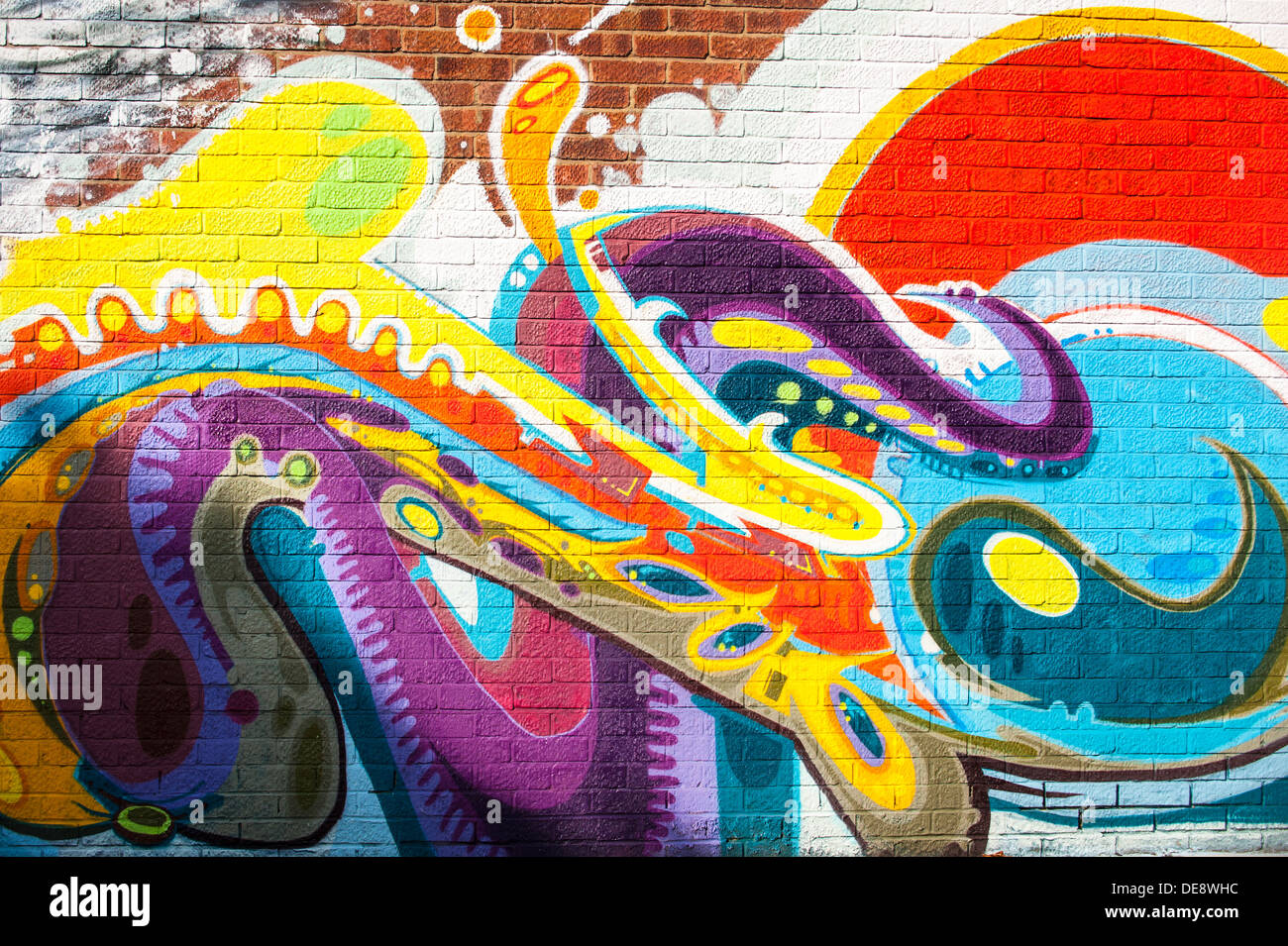 Uk wall art graffiti hackney urban england hires stock photography and