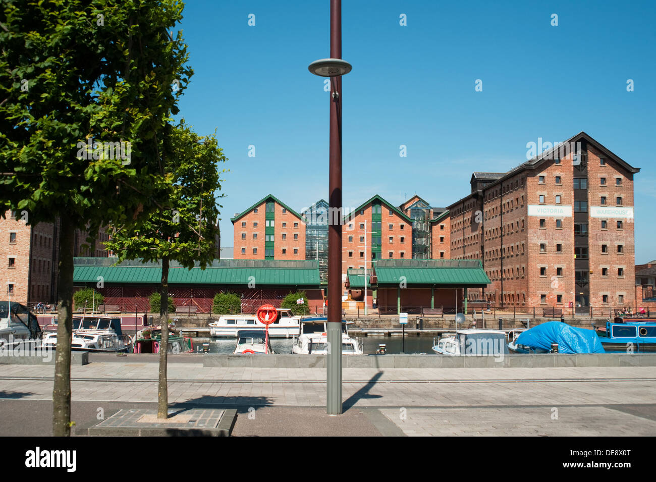 The renovated docks at Gloucester Quays, Gloucestershire, England, UK