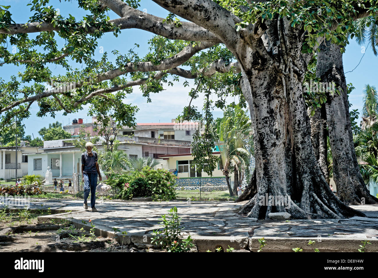 Santiago de Cuba, Cuba, the Parque de Ferreiro space in the center Stock Photo