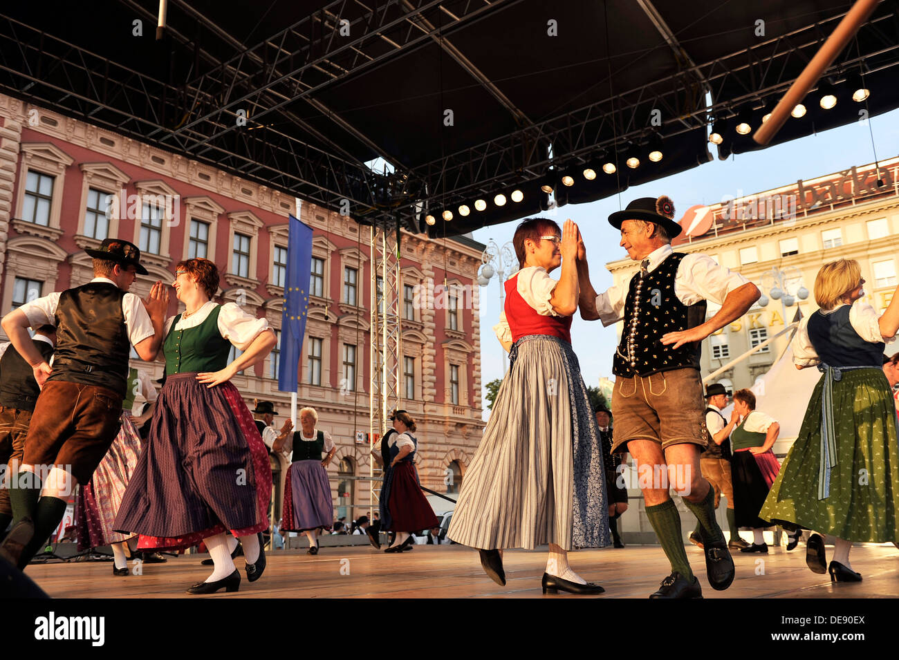 Members of folk groups Oberes Murtal from Austria during the 47th