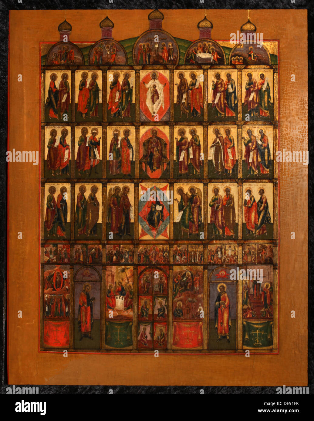 The Iconostasis, Early 19th cen.. Artist: Russian icon Stock Photo - Alamy