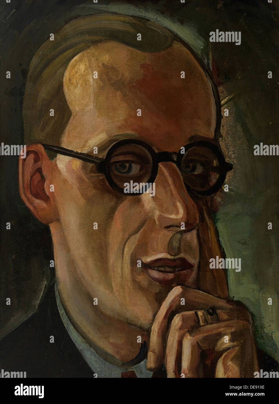 Portrait of the composer Sergei Prokofiev (1891-1953), 1930s. Artist: Sudeykin, Sergei Yurievich (1882-1946) Stock Photo